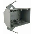 Hubbell Electrical Products Electrical Box, 44 cu in, Cable Box, 3 Gang, PVC, Rectangular 7846RAC